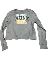 Abercrombie Kids Girls Unicorn Graphic Grey Long Sleeve Top Size 9/10 - $13.37 CAD