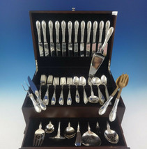 Old Mirror by Towle Sterling Silver Flatware Service For 12 Set 86 Pieces - £3,551.05 GBP