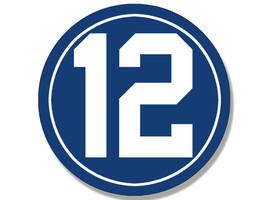 4&quot; #12 andrew luck sticker - indianapolis colts colors number 12 qb - £11.78 GBP