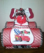 Disney / Pixar Race Car Baby Shower Lightning McQueen Four Wheeler Diaper Cake - £70.29 GBP