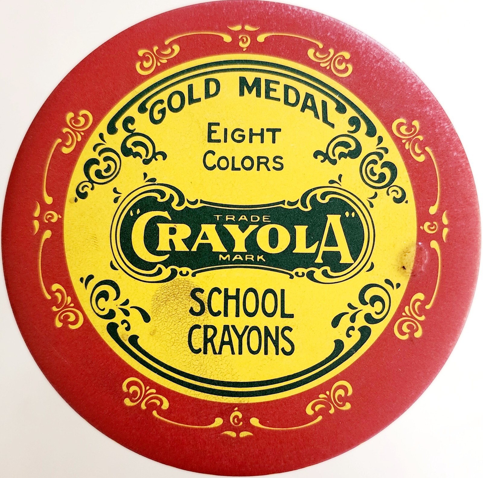 1982 Crayola No. 8 Crayons Tin 1903 VTG Replica Gold Medal Binney & Smith HW1 Item image 4