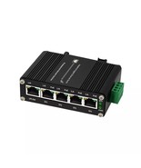 5 Ports DC12-48V Input Full Gigabit POE Switch with Voltage Booster - $75.95