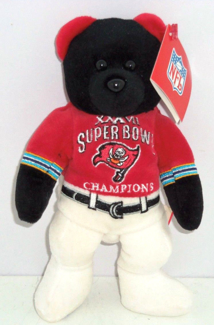 Primary image for Tampa Bay Buccaneers Bear Super Bowl 37 Bean Bag NFL Football Team New