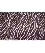 Zebra Fleece Blanket Baby Pet Lap Hand Tied Aminal Print Pink White Blac... - £33.79 GBP