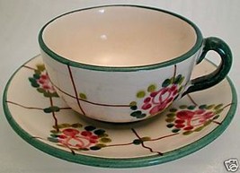 1960s ITALYCountry Rose Floral Wreath Demitasse TEACUP - £7.84 GBP
