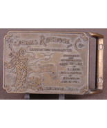 Vtg Sears Roebuck Co Solid Brass Belt Buckle-Catalogue No 104-Chicago Il... - $348.98 MXN