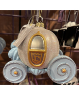 Disney Parks Authentic Cinderella Coach Glass Ornament NEW - £51.07 GBP
