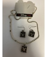 Disney Mickey Mouse Silver Earrings and Matching 16” Necklace Pendant Set - $27.06 CAD