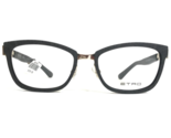 Etro Eyeglasses Frames ET2110 005 Black Gold Cat Eye Full Rim 52-17-135 - $65.29