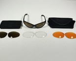 Smith Slider Bazooka Sunglasses W/ Case &amp; Extra Lenses Black Vtg - $69.29