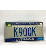 Vintage 1989 Indiana License Plate “K9OQK” Back Home Again POLICE DOG K9 - $19.99