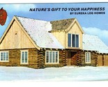 Eureka Log Homes Postcard Berryville Arkansas Producers of Beautiful Log... - $11.88