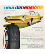 1965 Kelly Springfield Tires Advertisement New Dimensions Future Car DWF15 - $463.92 MXN