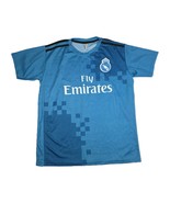 Fly Emirates Soccer Jersey Medium Blue #27 Real Madrid Short Sleeve Sports - €24,28 EUR Fly Emirates Soccer Jersey Medium Blue #27 Real Madrid Short Sleeve Sports - €24,28 EUR