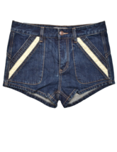 FREE PEOPLE Womens Denim Shorts Sweet Surrender Solid Blue Size 26W OB48... - £37.31 GBP