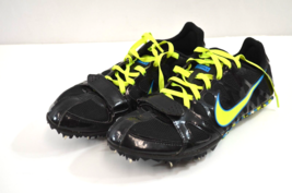 Nike Zoom Rival S 6 Track Spikes Shoes Womens Size 5.5 456712-070 Black Green - £30.44 GBP