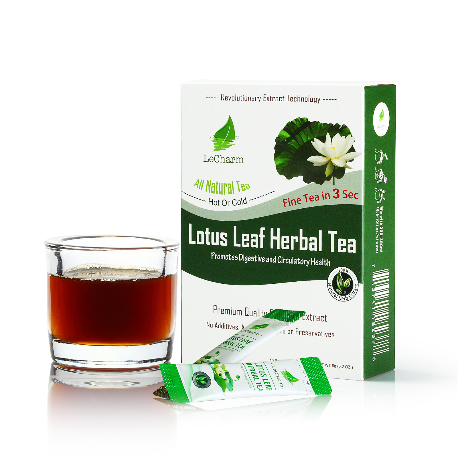 Premium 100% Natural Lotus Leaf Herbal Tea (10 Sachets) - $8.95