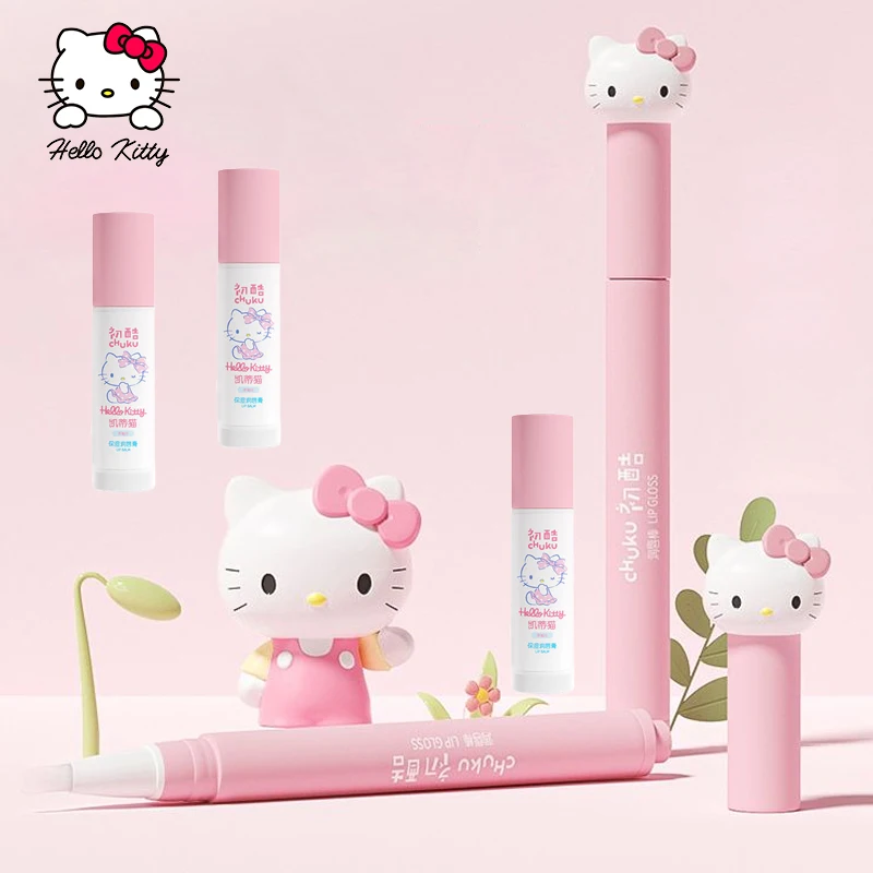 Anime Hello Kitty Lip Balm Anti Crack Soothing Moisturizer Makeup Exquisite - £14.38 GBP+