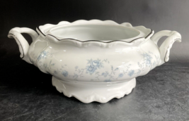 Johann Haviland Bavaria Germany Blue Garland Round Covered Vegetable Bow... - $21.78