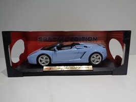 Maisto Lamborghini Gallardo Spyder Light Blue Diecast Scale 1:18 no base screws - £23.19 GBP