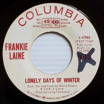 Frankie Laine - Lonely Days Of Winter / Up Among The Stars [7&quot; 45 rpm Promo] - £7.39 GBP