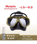 Camouflage AntiFog Myopia Scuba Mask for Spearfishing - $903.76 MXN+