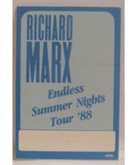 RICHARD MARX - VINTAGE ORIGINAL CONCERT TOUR CLOTH BACKSTAGE PASS ***LAS... - $10.00