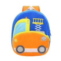 2-4 Years Engineering Vehicles Backpack Children Kindergarten Schoolbag Baby Tod - £18.59 GBP