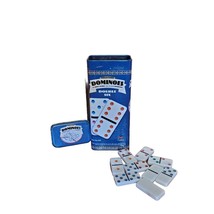 Cardinal Industries Inc Double 6 Dominoes In Collectible Tin Assorted Colors - £5.34 GBP