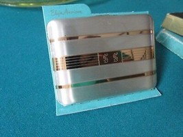 Elgin American Usa Light Gold Satin Finish Cigarette Case, Silverplate Inside - £75.41 GBP
