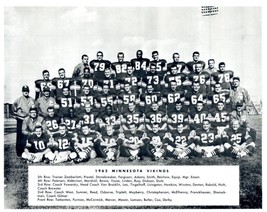 1962 MINNESOTA VIKINGS 8X10 TEAM PHOTO FOOTBALL PICTURE NFL B/W - $4.94