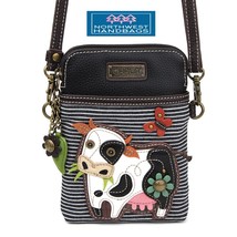 COW CELLPHONE CROSSBODY PURSE STRIPED CHALA - $39.11