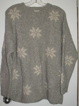 Womens L I.N.C. International Concepts 100% Wool Multi-Color Gray Sweater - £7.06 GBP