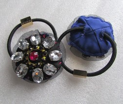 Juicy Couture Elastic Bracelet or Hair Tie Pillow Crystal Charm New - £13.95 GBP