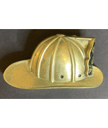 Vintage BBB Solid Brass Firefighter Helmet Belt Buckle #4508 Taiwan Gold... - $38.48 CAD