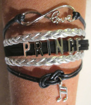 Prince Infinity Wrap Fashion Leather Bracelet Love Music Symbol Purple R... - £19.66 GBP