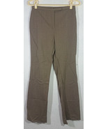 Ann Taylor Womens Pants Size 4 Brown Stretch Dress Trousers Wool Blend C... - $14.99