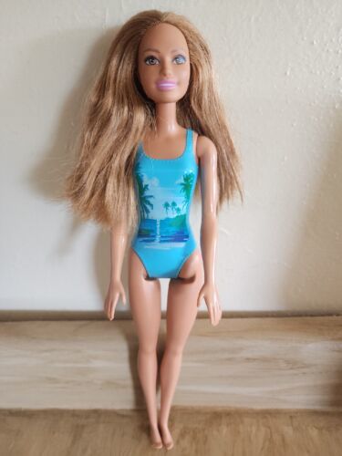 Primary image for Mattel 2015 Barbie Blue Vacation Sunset Swimsuit Doll