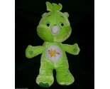 16&quot; 2007 CARE BEARS OOPSY GREEN SHOOTING STAR STUFFED ANIMAL PLUSH DOLL ... - $19.00