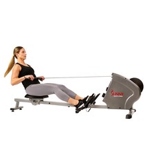 Sunny Health &amp; Fitness SF-RW5856 Magnetic Rowing Machine Rower, 11 lbs F... - £289.38 GBP