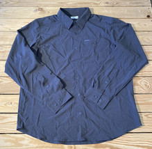Columbia Men’s long sleeve button up shirt size L Dark Gray x3 - £13.30 GBP