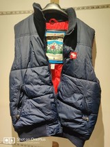 Mens Abercrombie and Fitch Gillet Size M Blue (zip holder not function) - £23.31 GBP