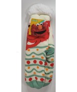 Sesame Street Elmo Women&#39;s Sherpa Lined Non-Slip Ivory Slipper Socks - O... - $271.05 MXN