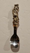 Vtg Arthur Court Bunnies Baby Spoon Stainless Aluminum Holloware Handle 1995 - $14.42