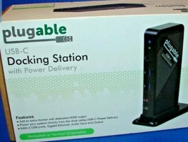 Plugable Single Monitor Docking Station with Power Delivery - USB-C to H... - £133.36 GBP