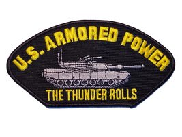 U.S. Armored Power The Thunder Rolls Patch - Great Color - Veteran Owned Busines - £10.78 GBP