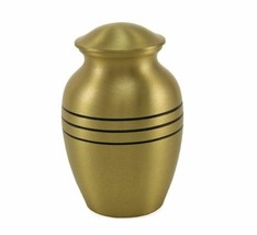 New, Solid Brass Classic Bronze Child/Pet Funeral Cremation Urn, 40 Cubic Inches - £71.92 GBP