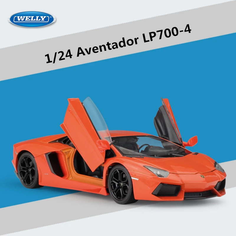 WELLY 1:24  Aventador LP700-4 Alloy Car Model Diecasts  Toy  Car Model High Simu - £103.78 GBP