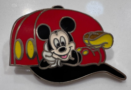 Disney Mickey Mouse Red Baseball Hat Cap Retro Pin - $254.98 MXN