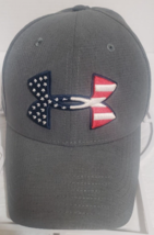 Under Armour Red White Blue Embroidered Adult Baseball Cap Hat Sz L/XL P... - $11.64